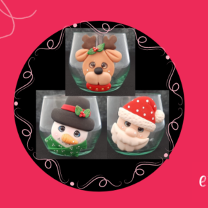 APLIQUES NAVIDEÑOS EN VIDRIO